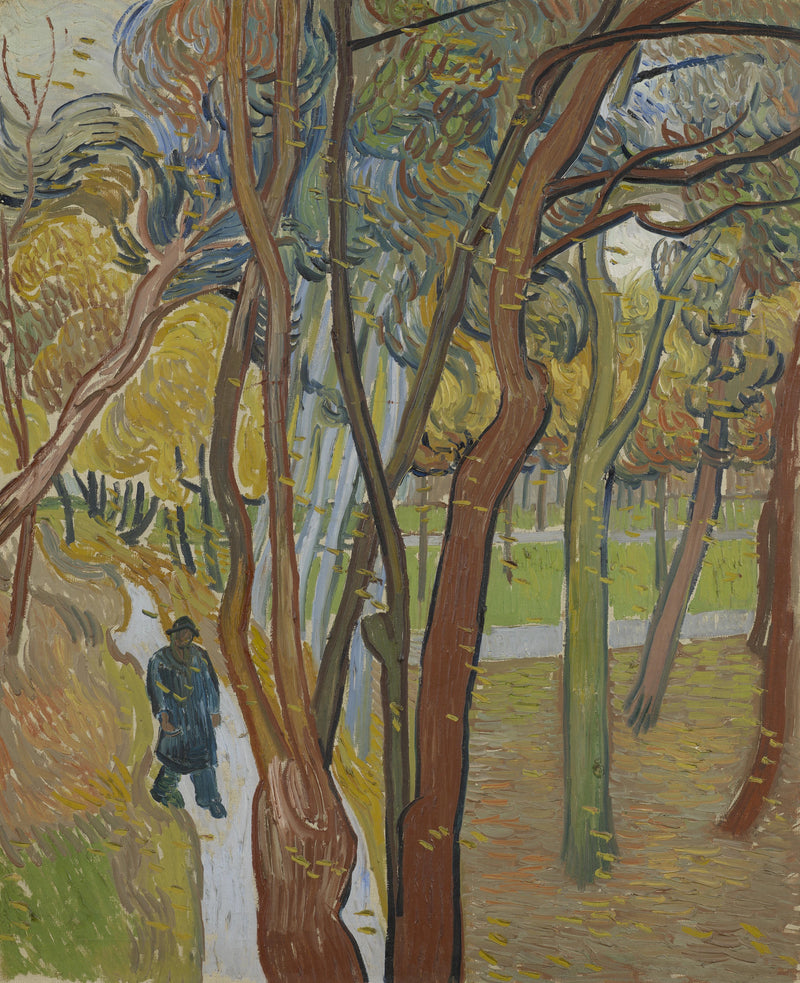 Hagen ved Saint-Paul-sykehuset (« Løvfallet ») - Vincent van Gogh