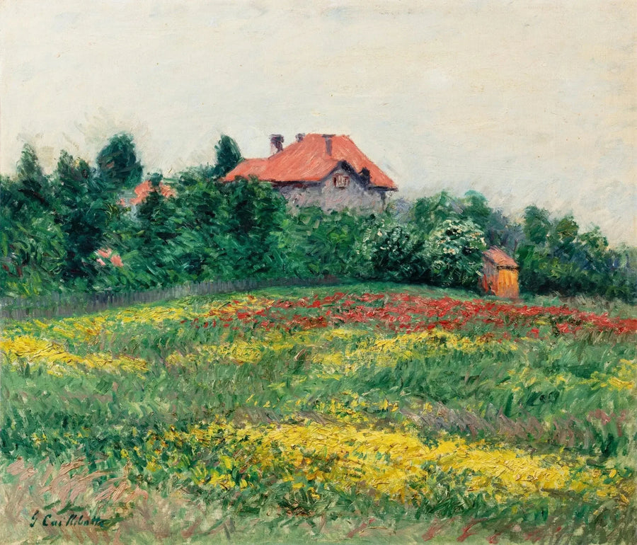 Vill hage i Petit Gennevilliers - Gustave Caillebotte