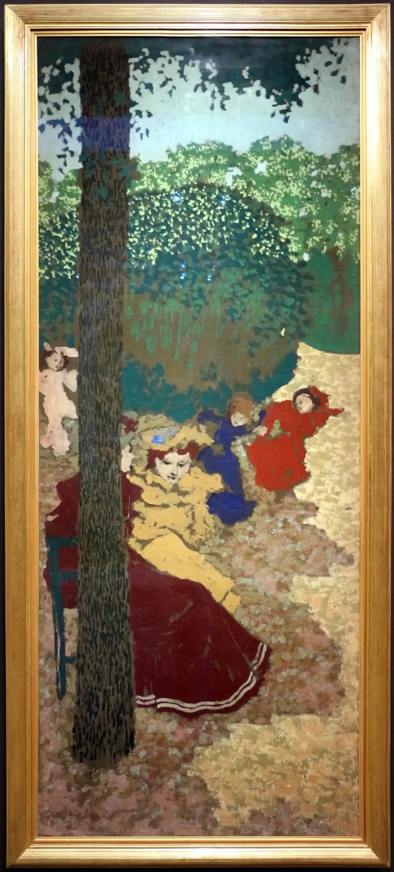 Offentlige hager: jenter som leker - Édouard Vuillard