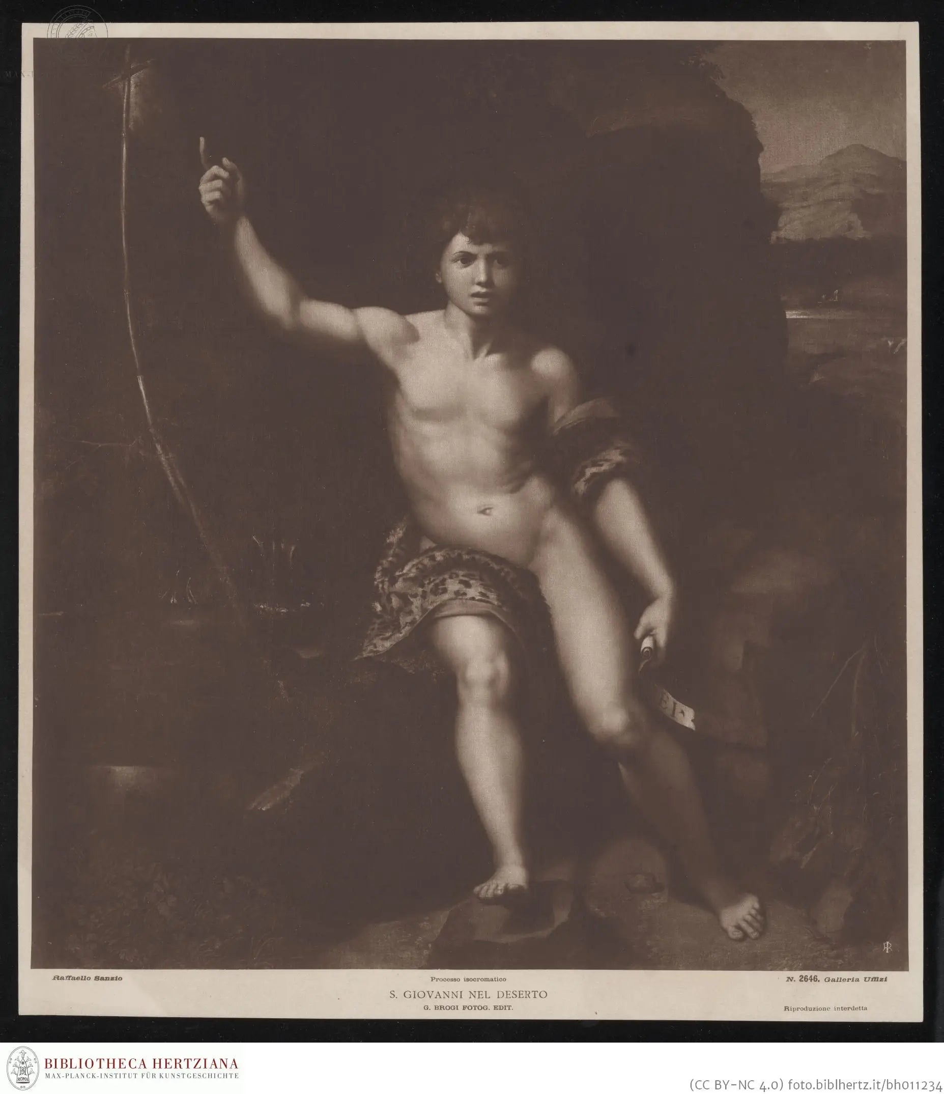 Reproduction du tableau « Jean-Baptiste dans le désert - Raphaël Sanzio » par Alpha Reproduction en peinture à l’huile