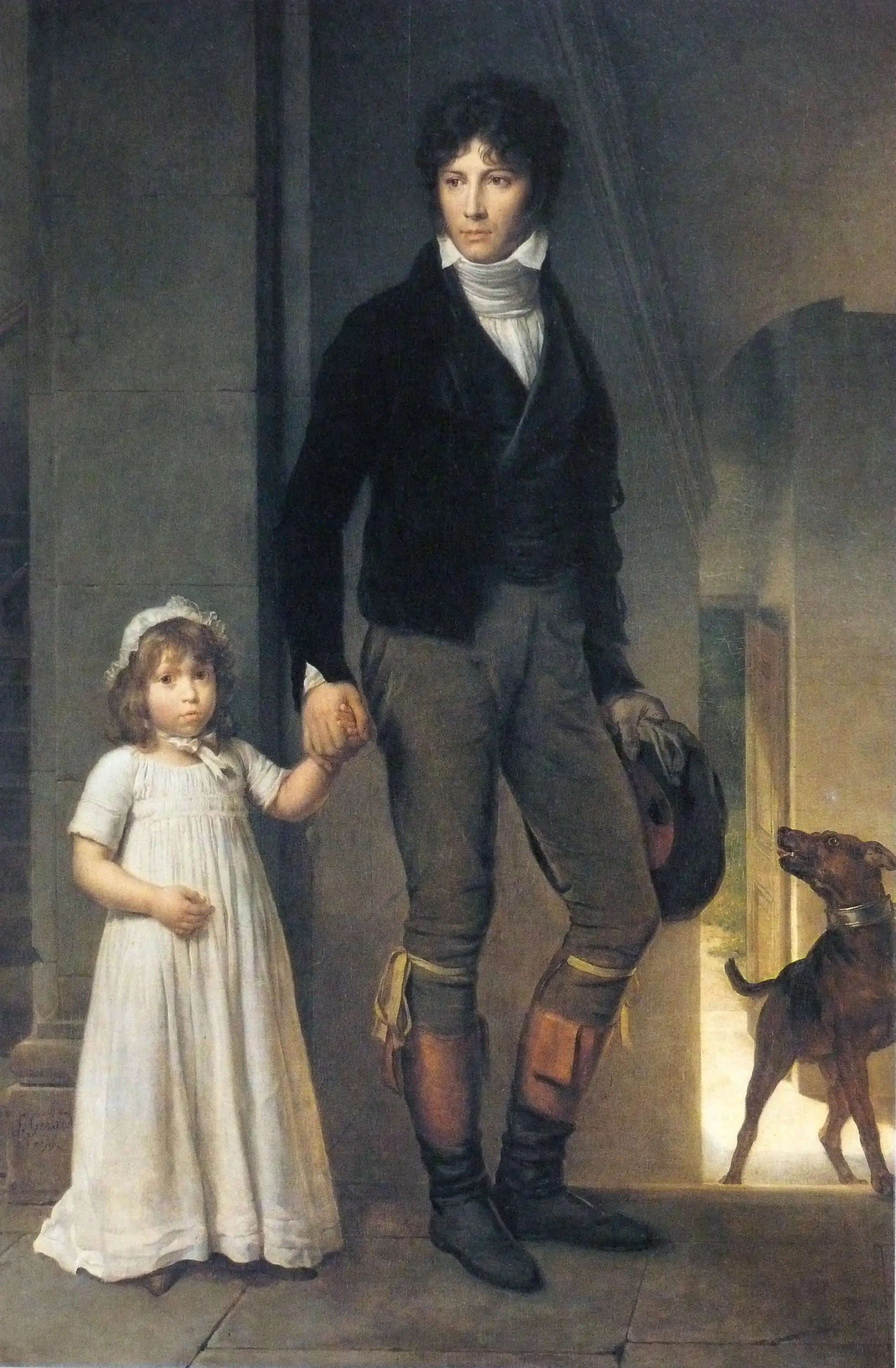 Jean-Baptiste Isabey et sa fille enfant - François Gérard - Alpha Reproduction