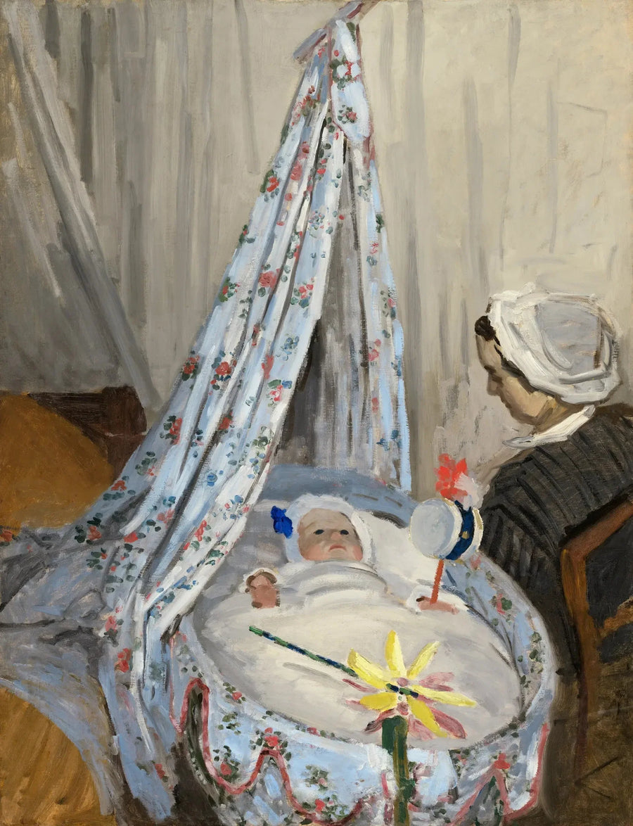 Jean Monet i sin vugge - Claude Monet
