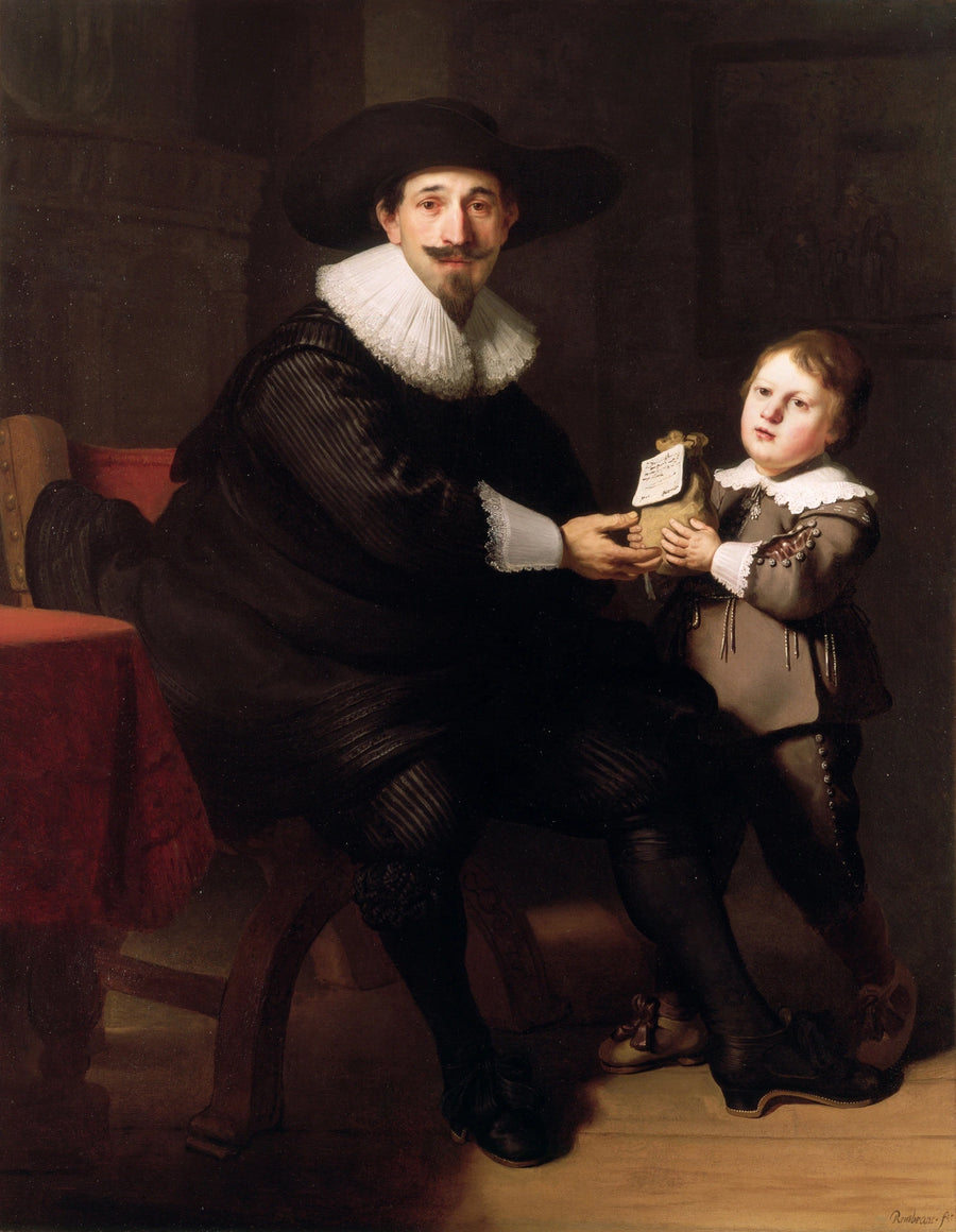 Portretter av Jean Pellicorne og hans sønn Casper - Rembrandt