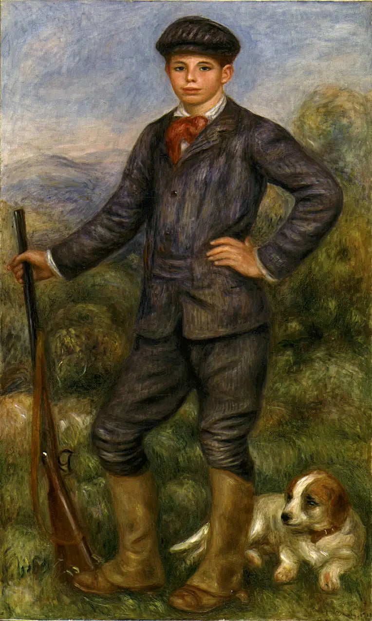 Jean Renoir som jeger - Pierre-Auguste Renoir