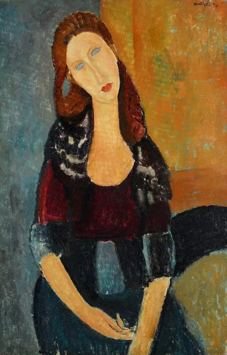 Jeanne Hébuterne sittende - Amedeo Modigliani