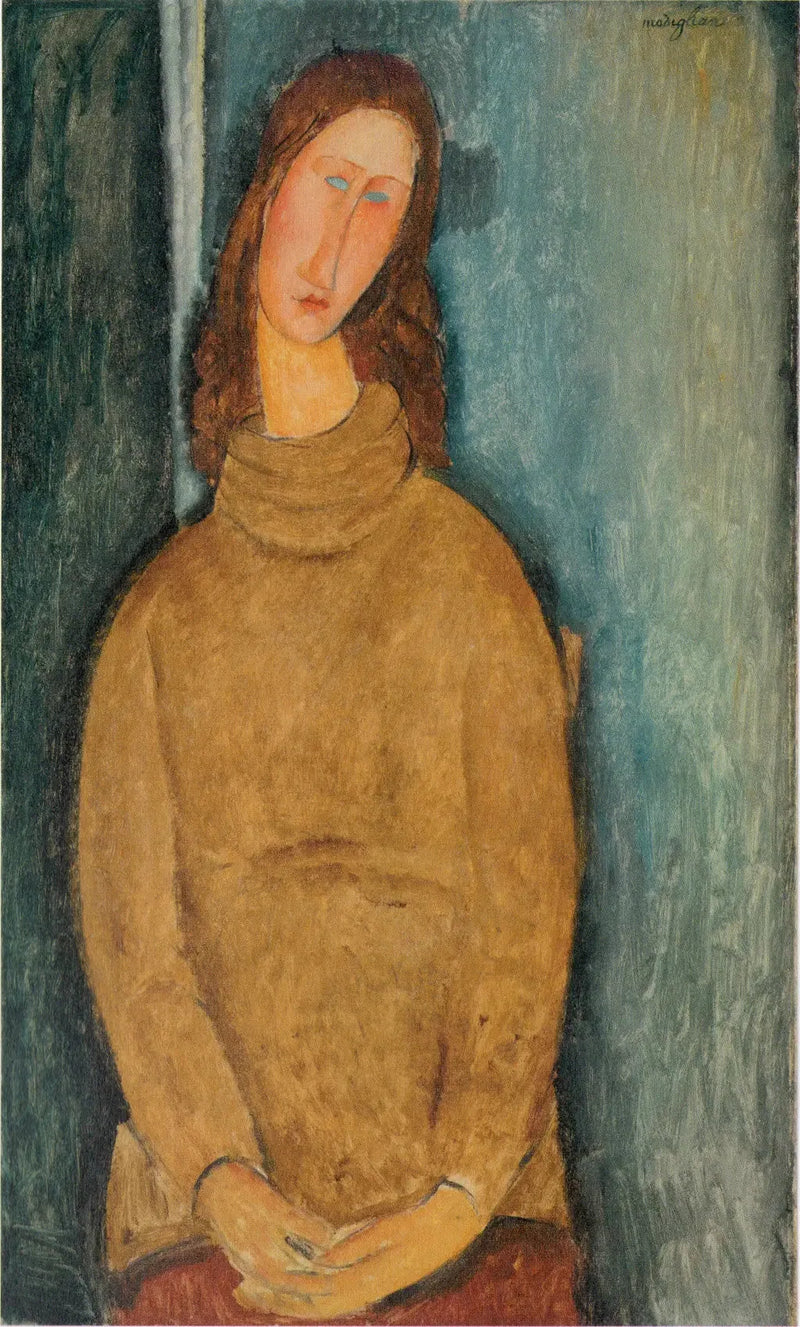 Jeanne Hébuterne i gul genser - Amedeo Modigliani