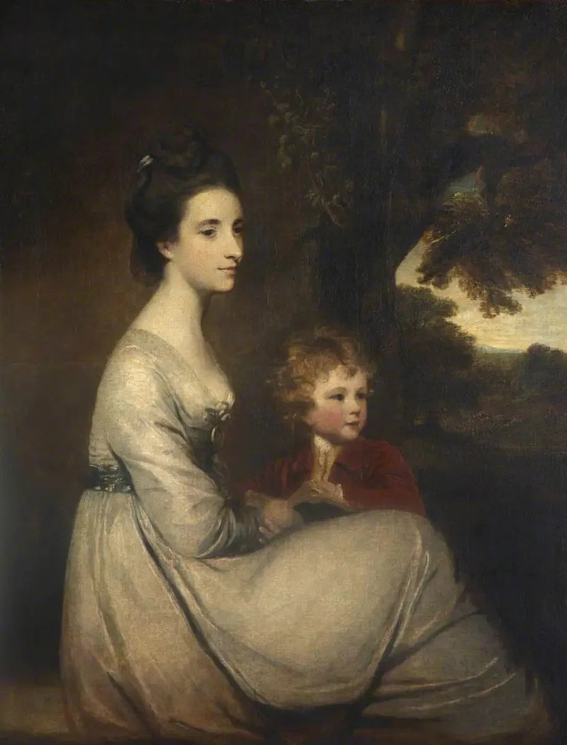 Jemima, marchioness Cornwallis og hennes sønn (senere Lord Brome) - Joshua Reynolds