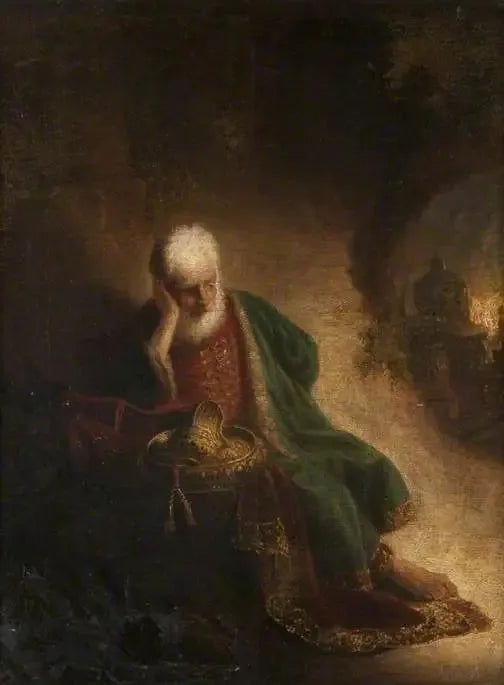 Jérémie gråter over ødeleggelsen av Jerusalem - Rembrandt