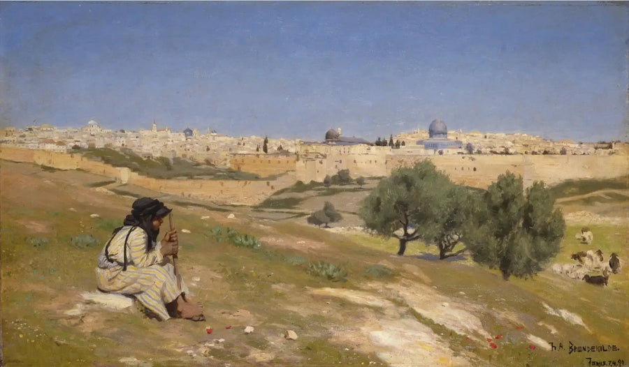 Jerusalem sett fra sørøst - H. A. Brendekilde

Source:
Jérusalem vue du sud-est - H. A. Brendekilde
