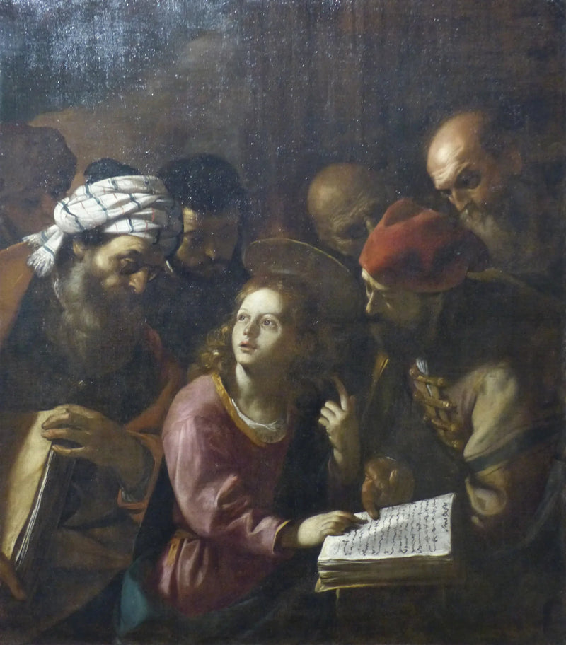 Jesus midt blant lærde - Mattia Preti