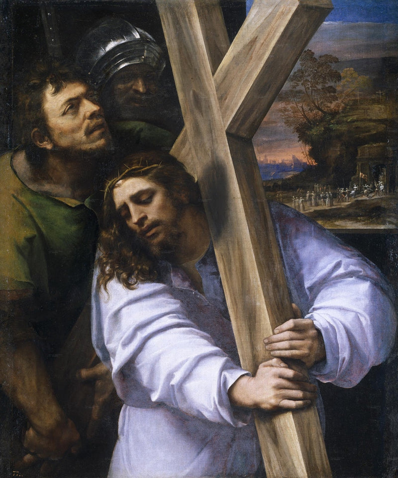 Jesus med korset - Sebastiano del Piombo
