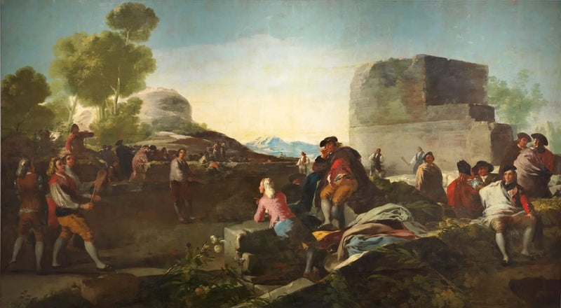 ballspill med racket - Francisco de Goya