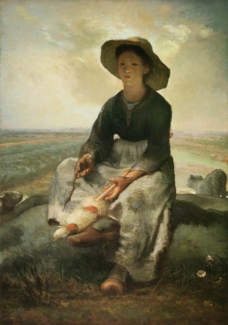 Ung gjeterjente - Jean-François Millet