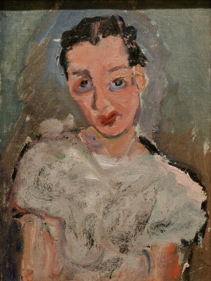 Ung kvinne i hvit bluse - Chaim Soutine