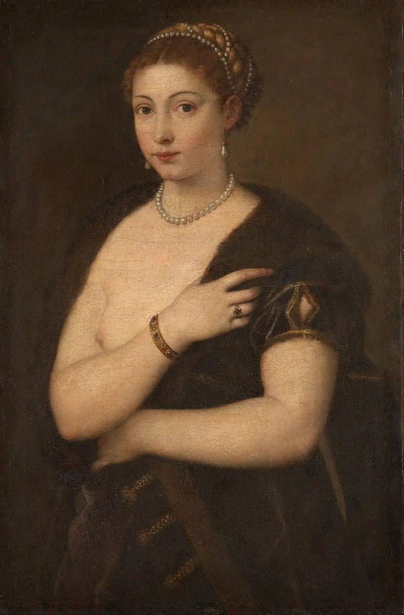 Ung kvinne med pels - Titian