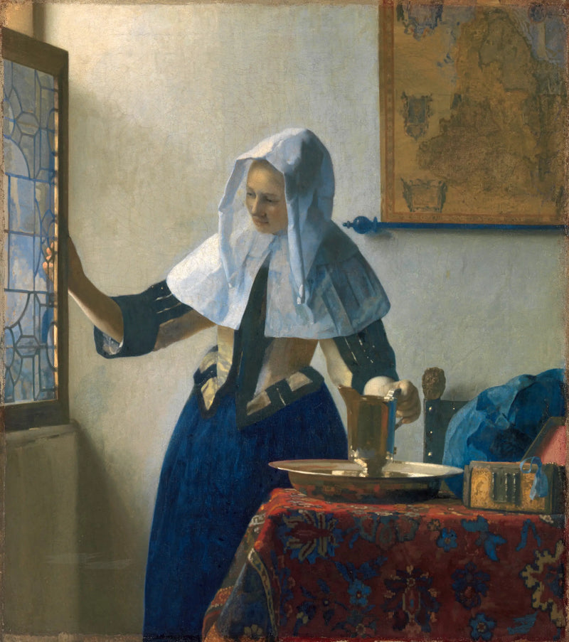 Ung kvinne med karaffel - Johannes Vermeer