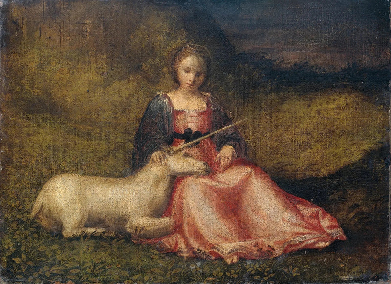 Ung kvinne med en enhjørning - Giorgione