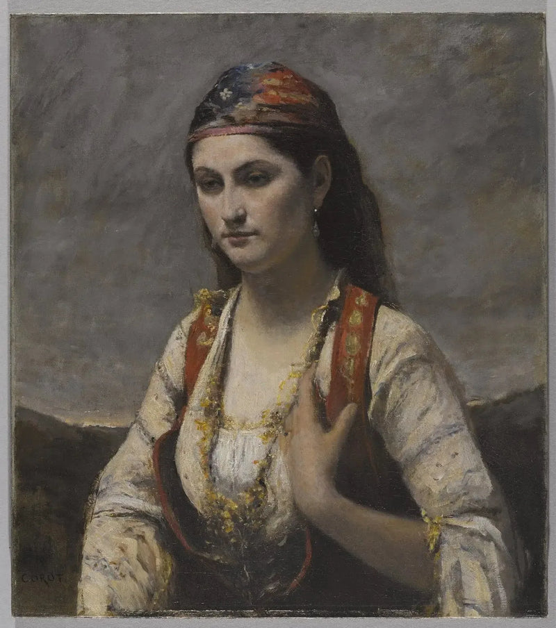 Ung kvinne fra Albano - Jean-Baptiste Camille Corot