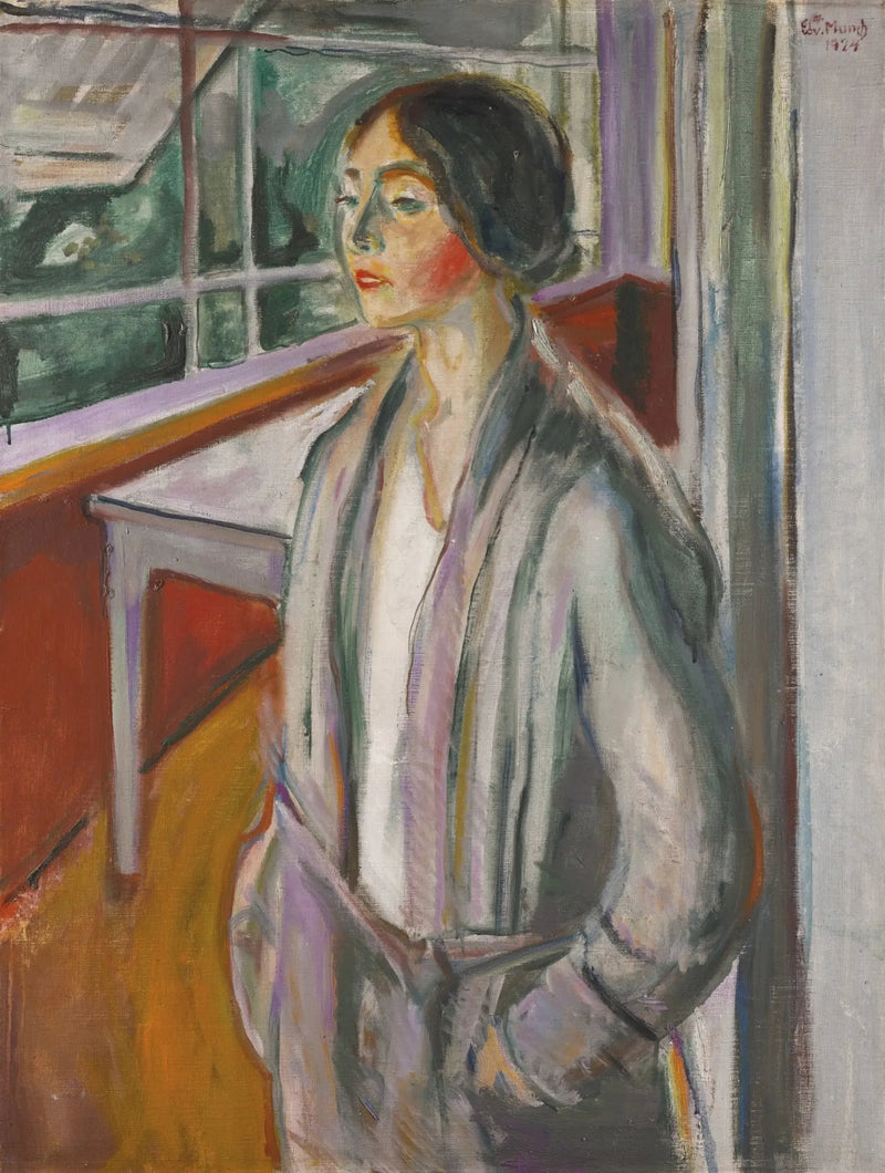 Ung Kvinne i Verandaen - Edvard Munch