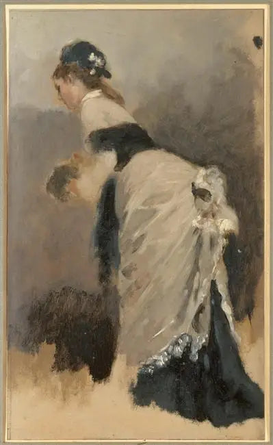 Ung kvinne stående i profil til venstre med skjerf og erme - Jean Béraud

Source:
Jeune Femme debout de profil à gauche à l'écharpe et au manchon - Jean Béraud