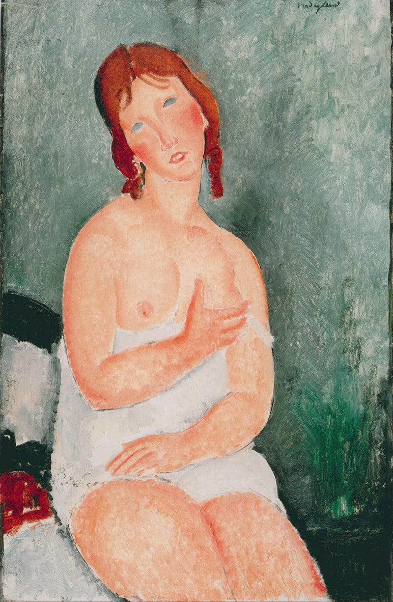Ung kvinne i skjorte - Amedeo Modigliani
