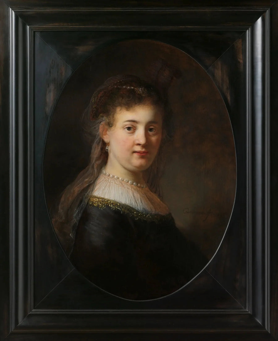 Ung kvinne i fantastisk kostyme - Rembrandt