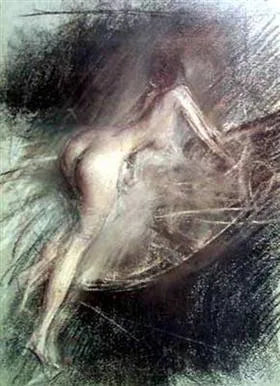 Ung kvinne som går inn i badekaret - Giovanni Boldini