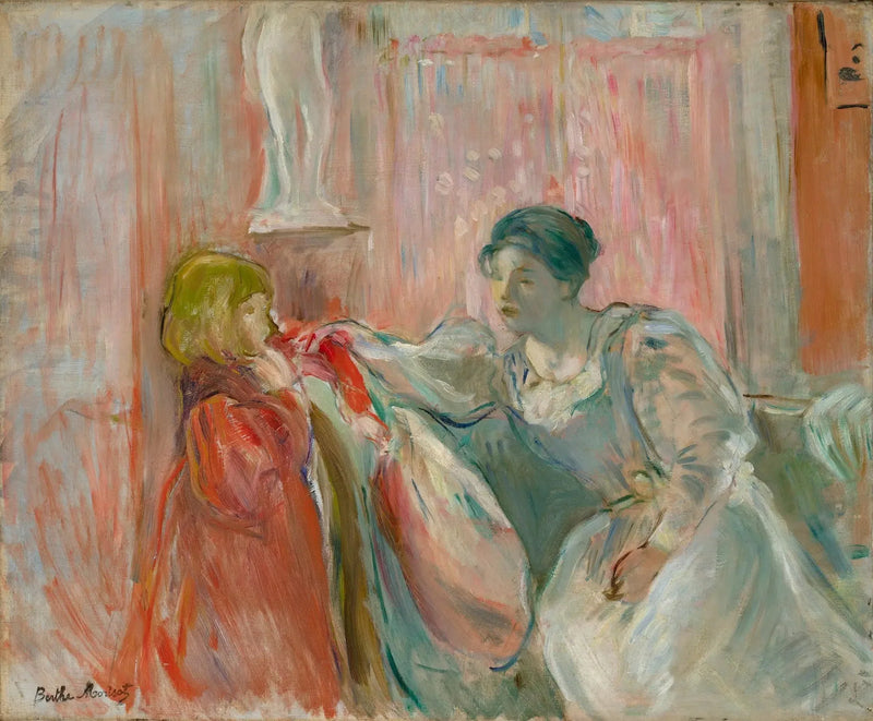 Ung kvinne og barn - Berthe Morisot