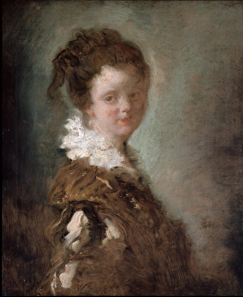 Ung kvinne - Jean-Honoré Fragonard