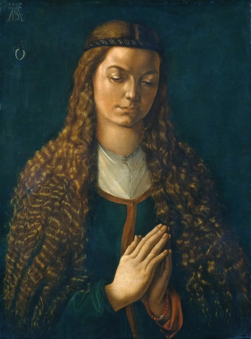 Ung kvinne med svevende hår - Albrecht Dürer