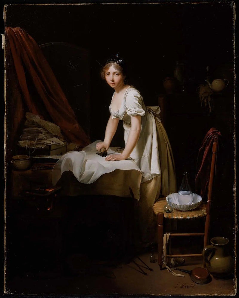 Ung kvinne som stryker - Louis-Léopold Boilly

Source:
Jeune femme repassant - Louis-Léopold Boilly