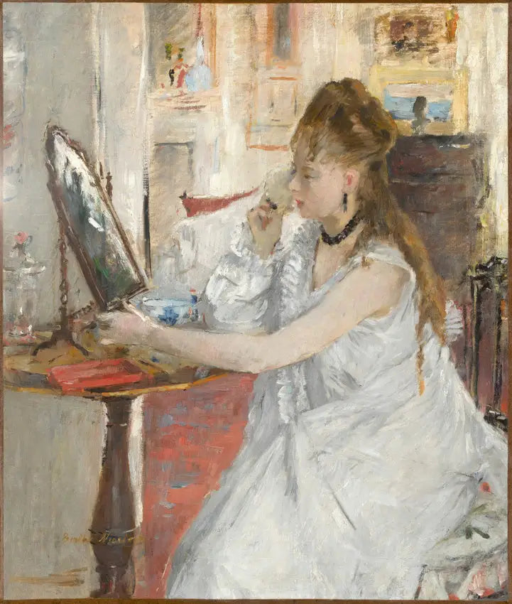 Ung Kvinne som pudrer seg - Berthe Morisot