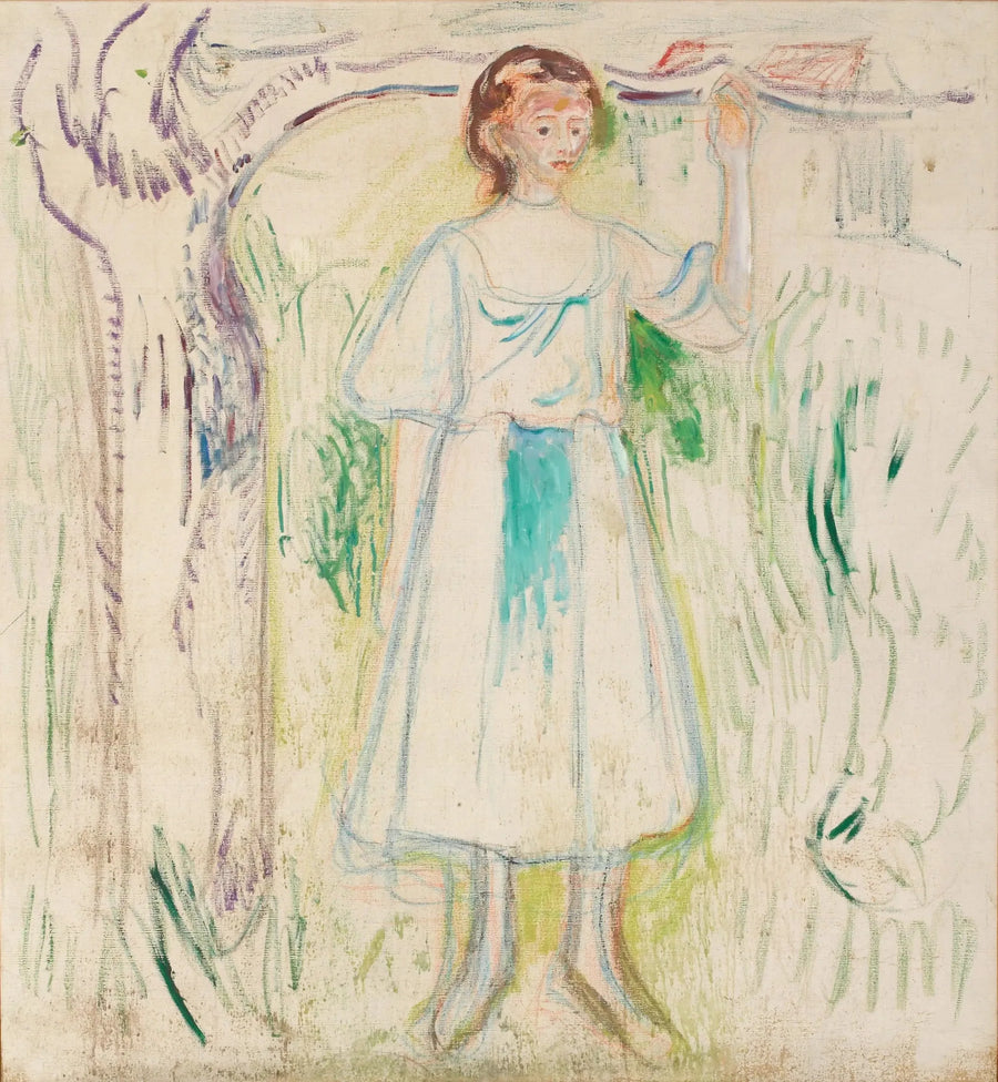 Ung kvinne under et tre - Edvard Munch