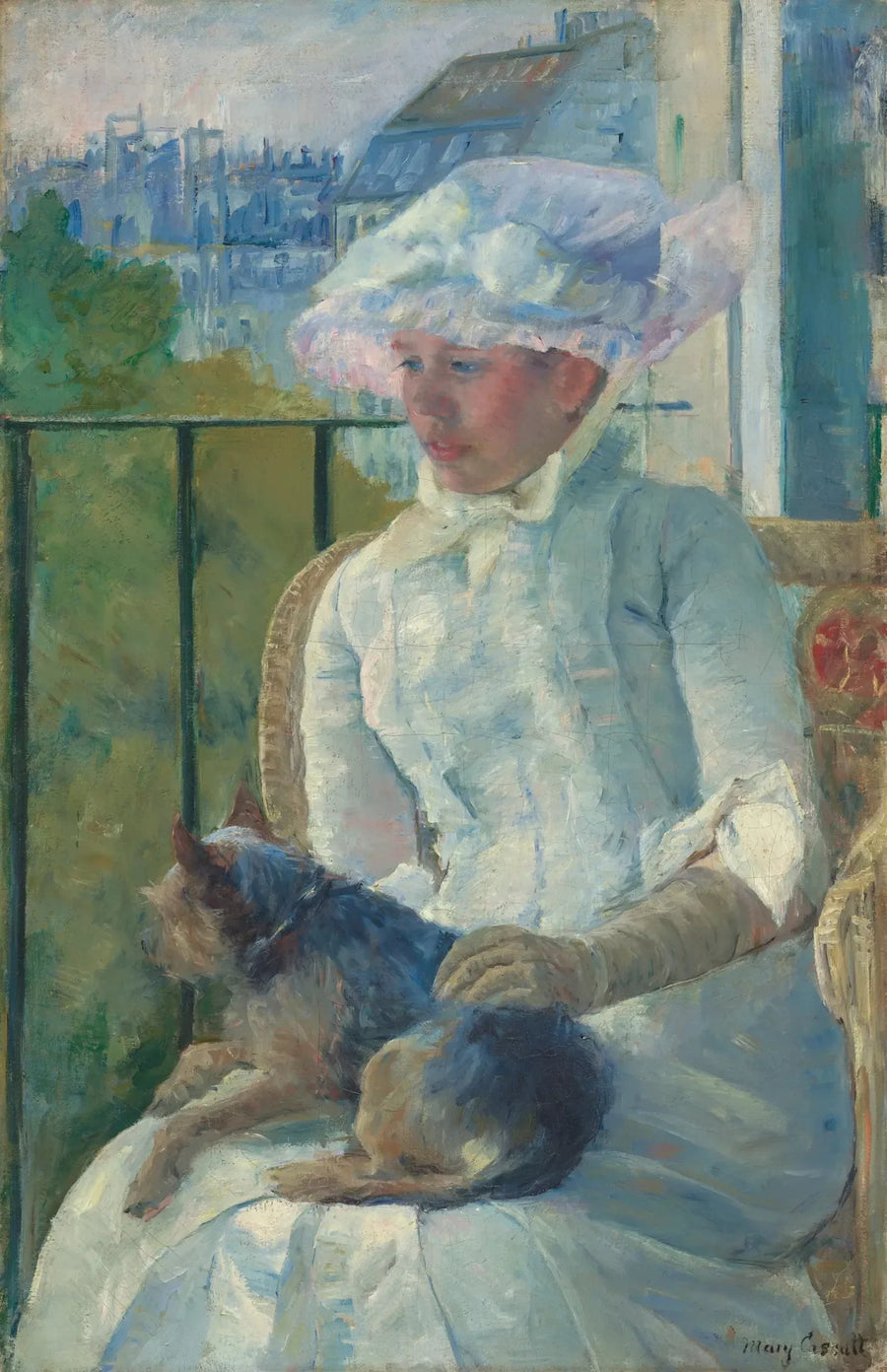 Ung jente ved vinduet - Mary Cassatt