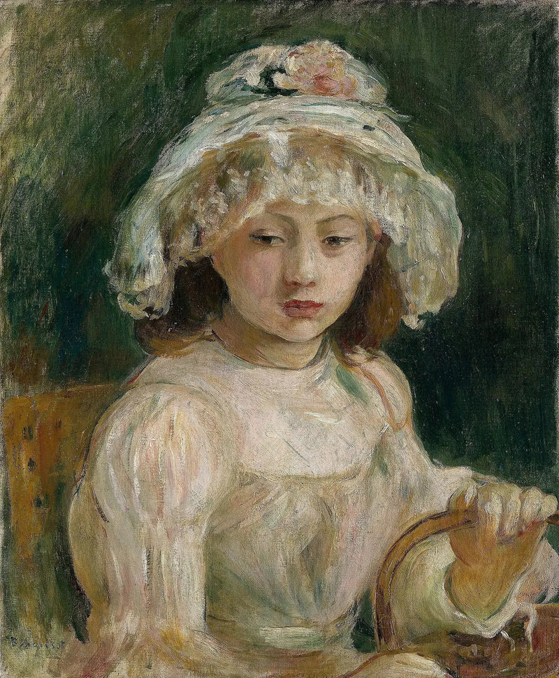 Ung jente med hatt - Berthe Morisot
