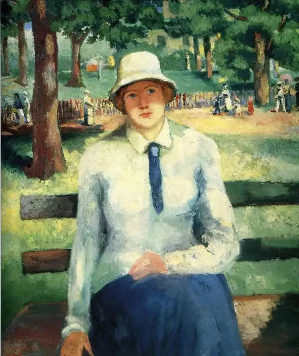 Ung jente uten arbeid (rødhette) - Kazimir Malevich