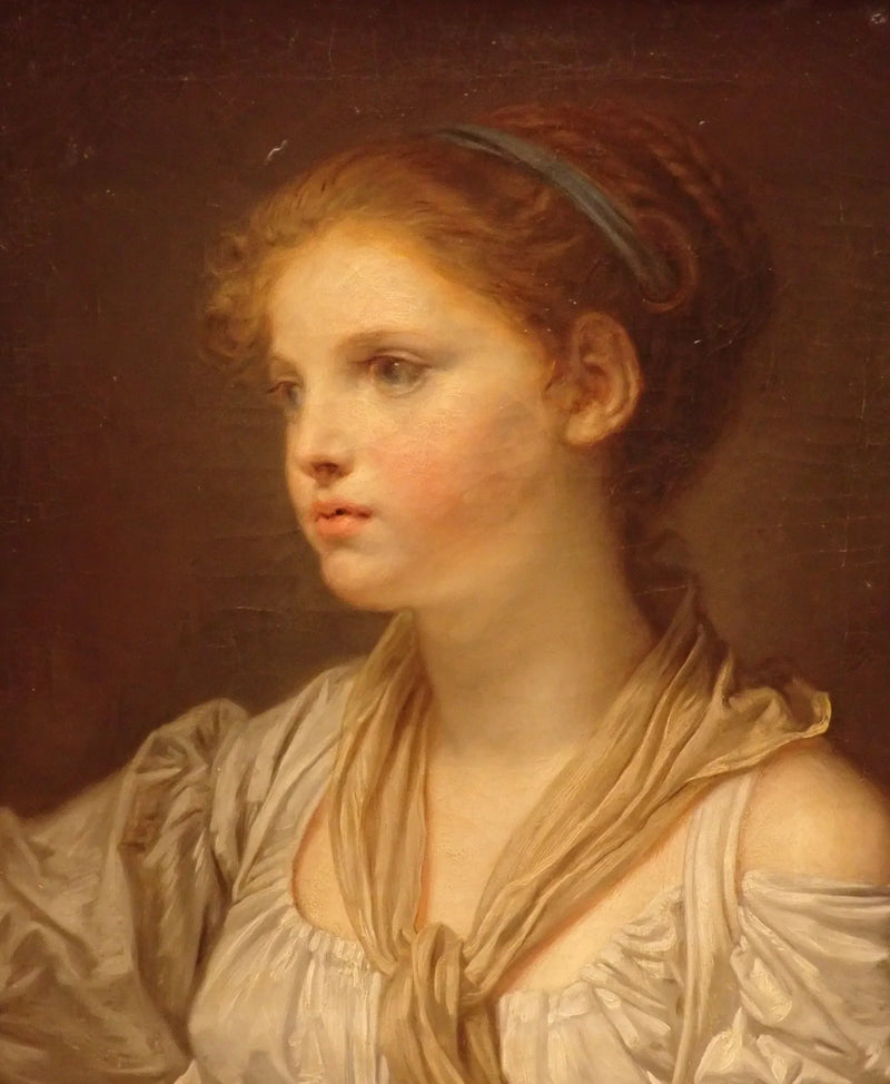 Ung jente med blå bånd - Jean-Baptiste Greuze