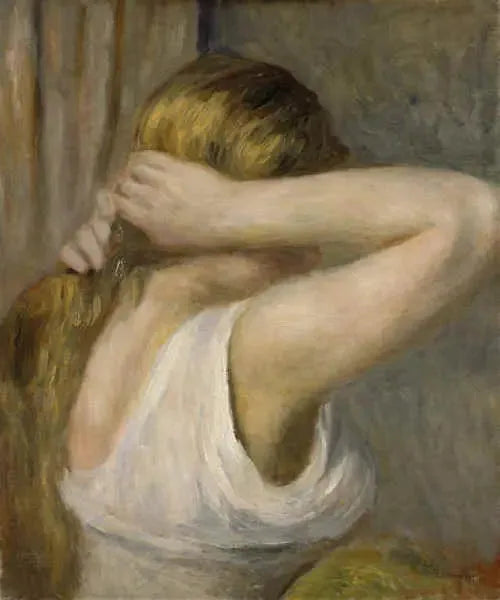 Ung jente med hevede armer - Pierre-Auguste Renoir