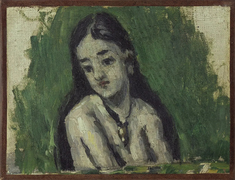 Ung jente med løst hår - Paul Cézanne