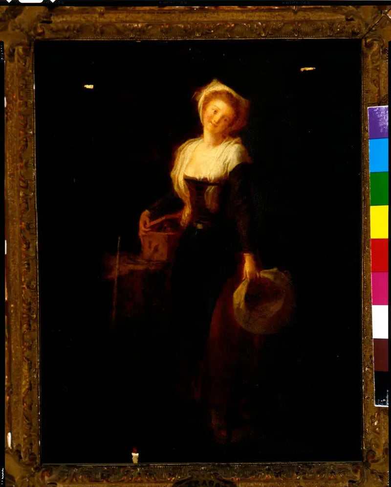 Ung jente med en jordbærmus - Jean-Honoré Fragonard