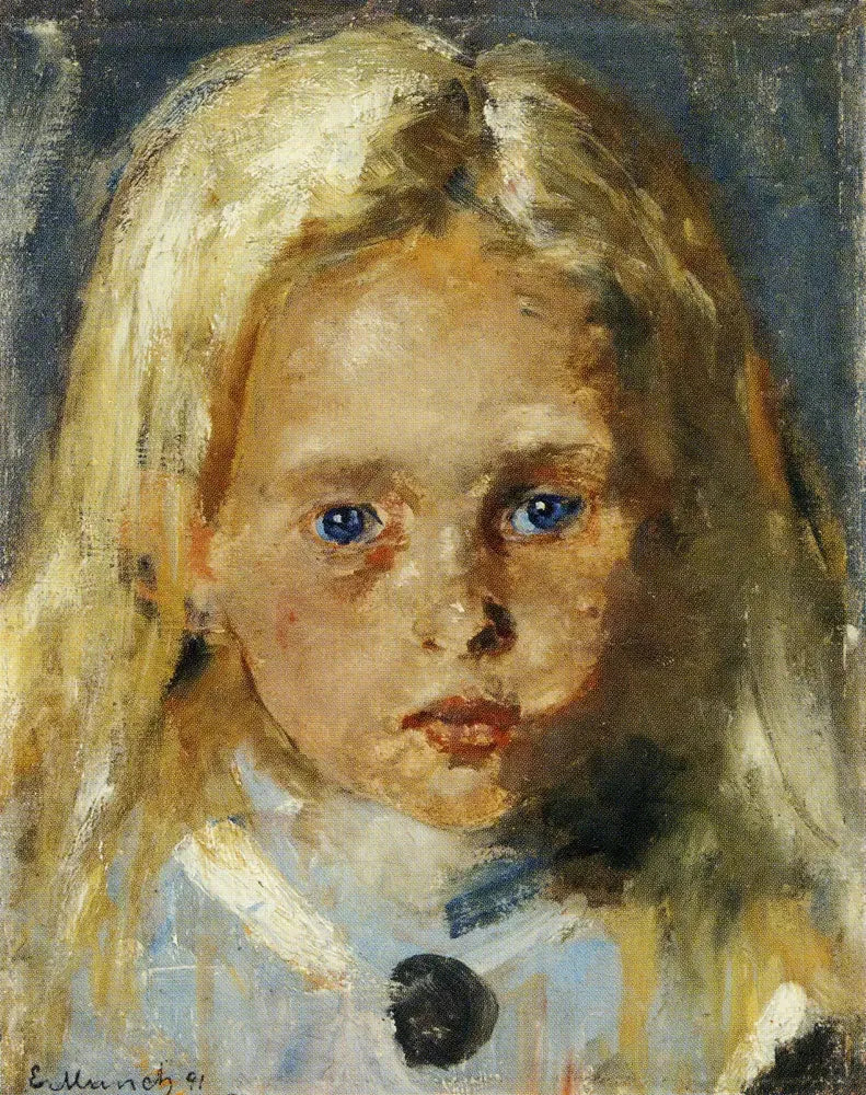 Ung blond jente - Edvard Munch