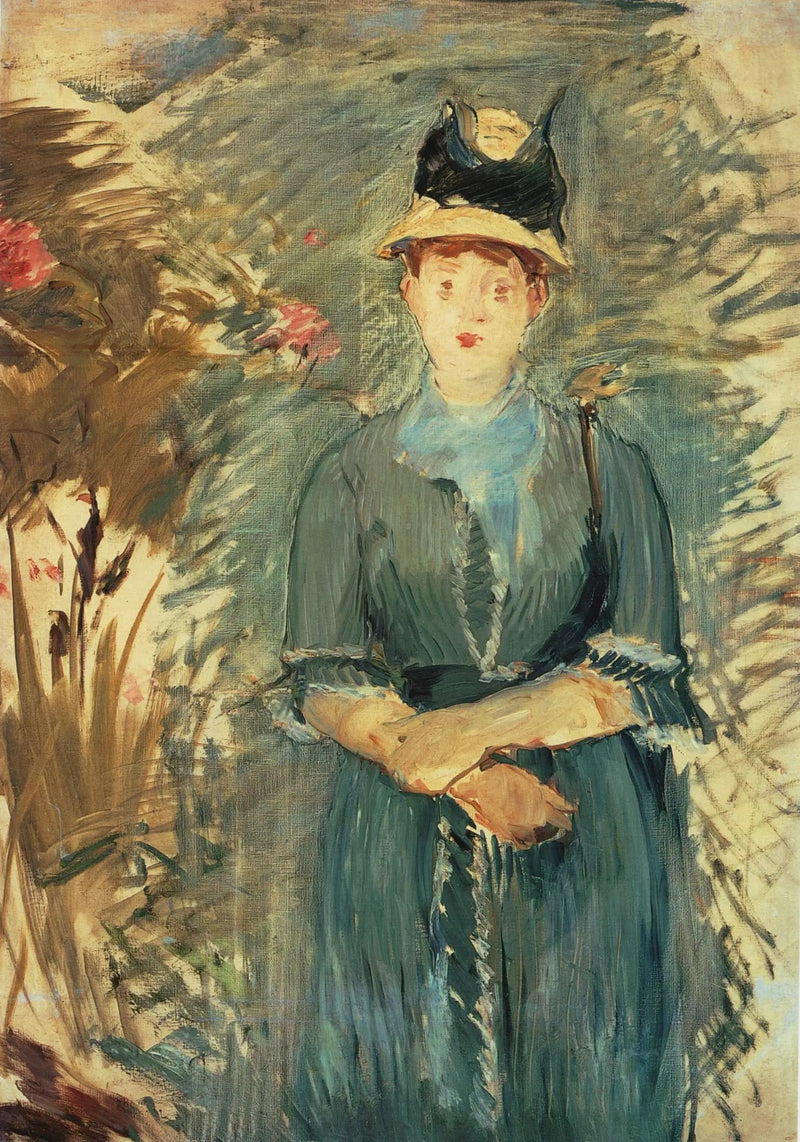 Ung jente i blomstene - Édouard Manet