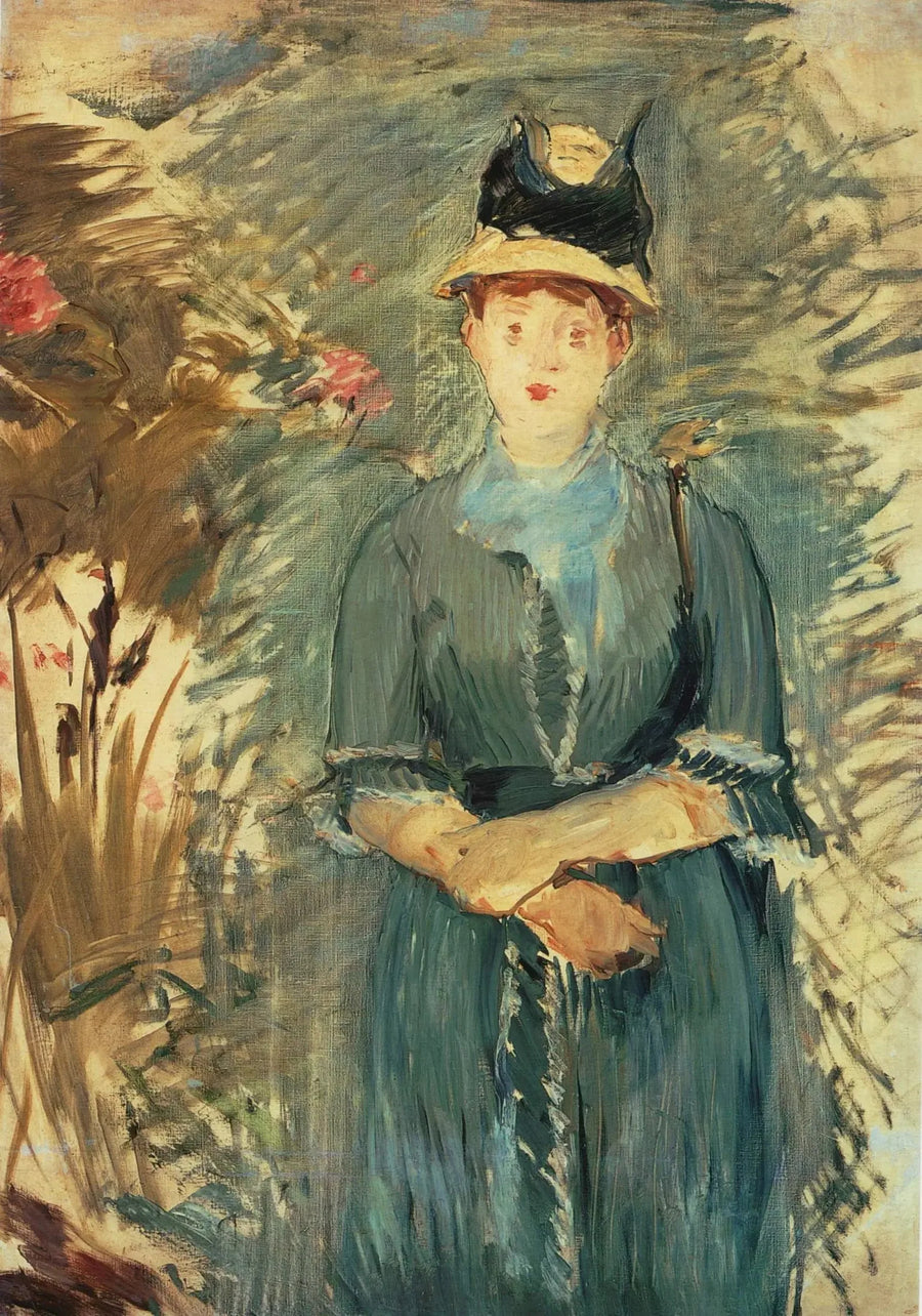 Ung jente i blomstene - Édouard Manet