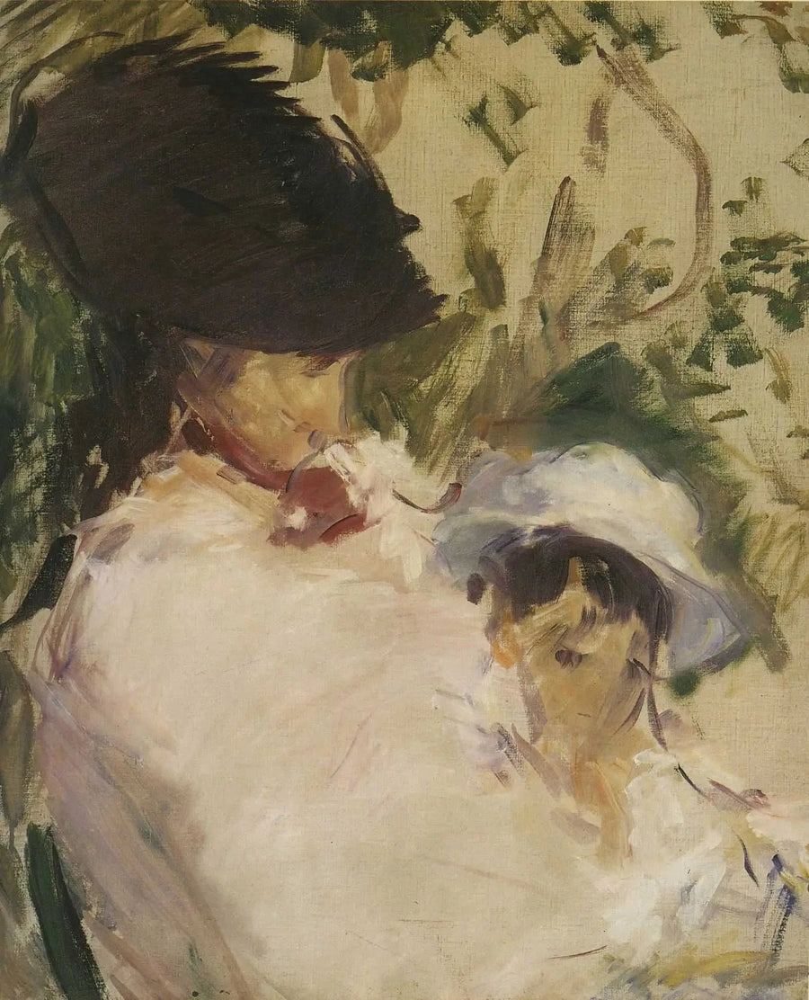 Ung jente og barn - Édouard Manet