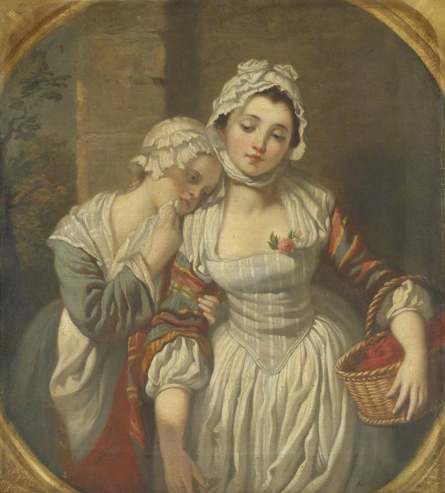 Ung jente og hennes tjenestepike - Jean-Baptiste Greuze