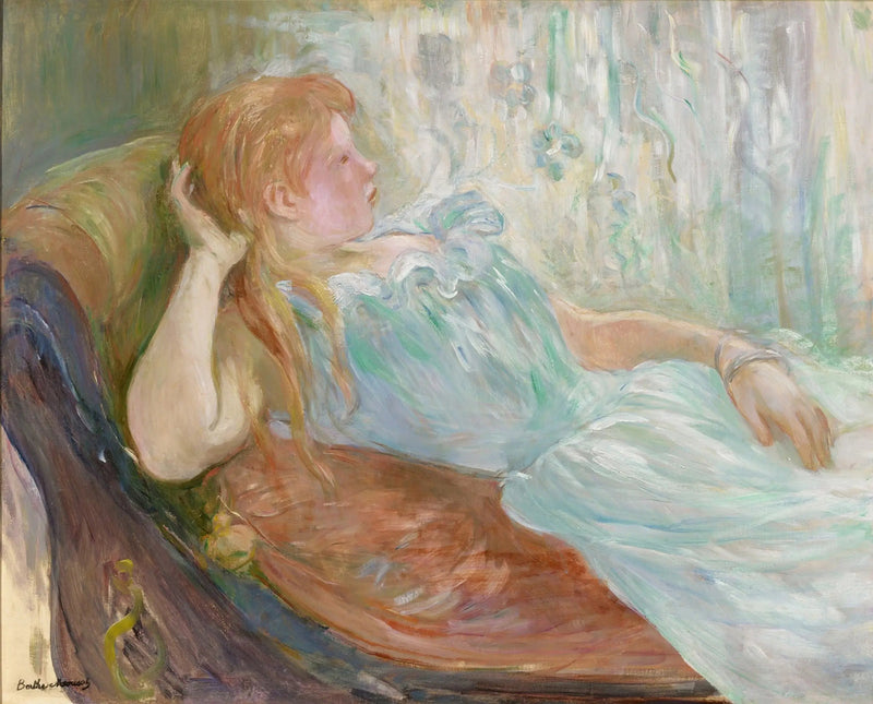 Ung jente liggende - Berthe Morisot