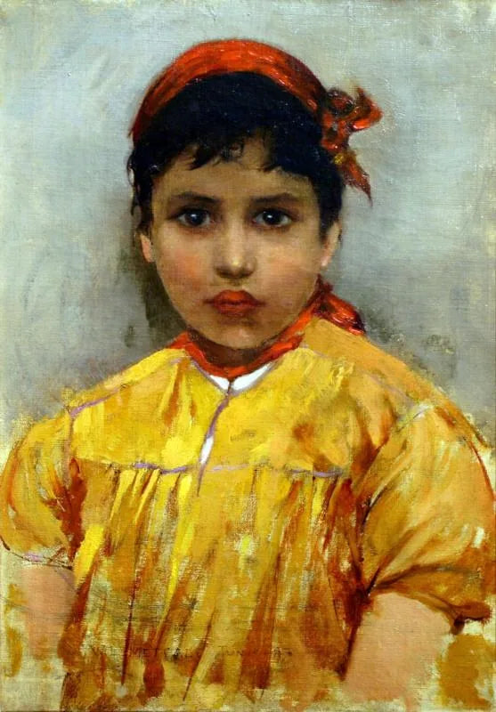 Ung jødisk jente, Tunis - Willard Metcalf