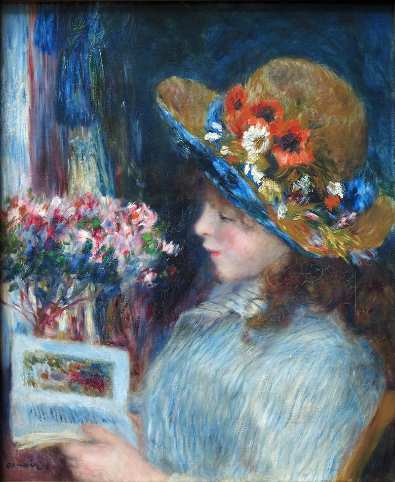 Ung kvinne som leser - Pierre-Auguste Renoir