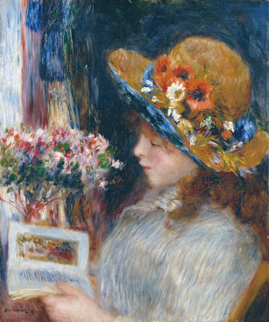 Ung kvinne som leser - Pierre-Auguste Renoir