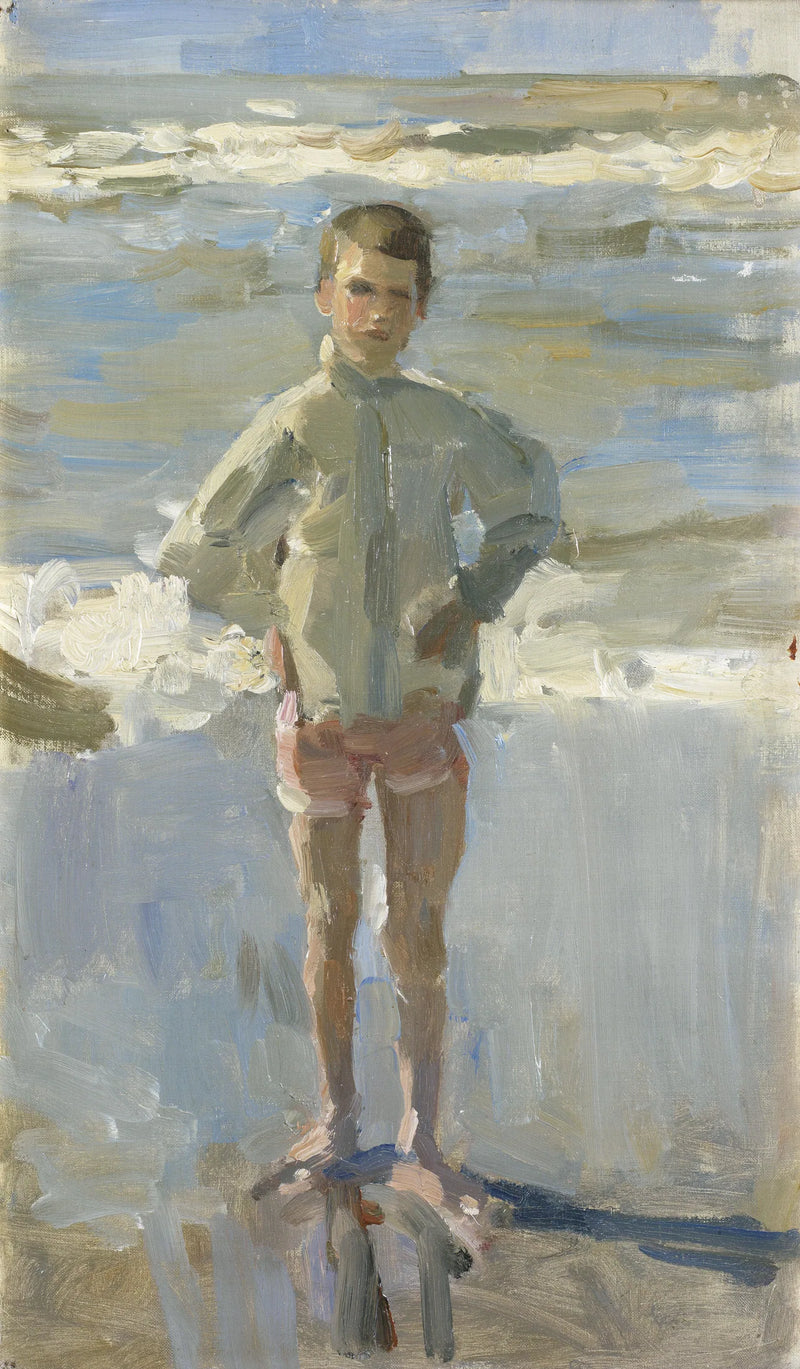 Ung gutt på stranden - Isaac Israëls
